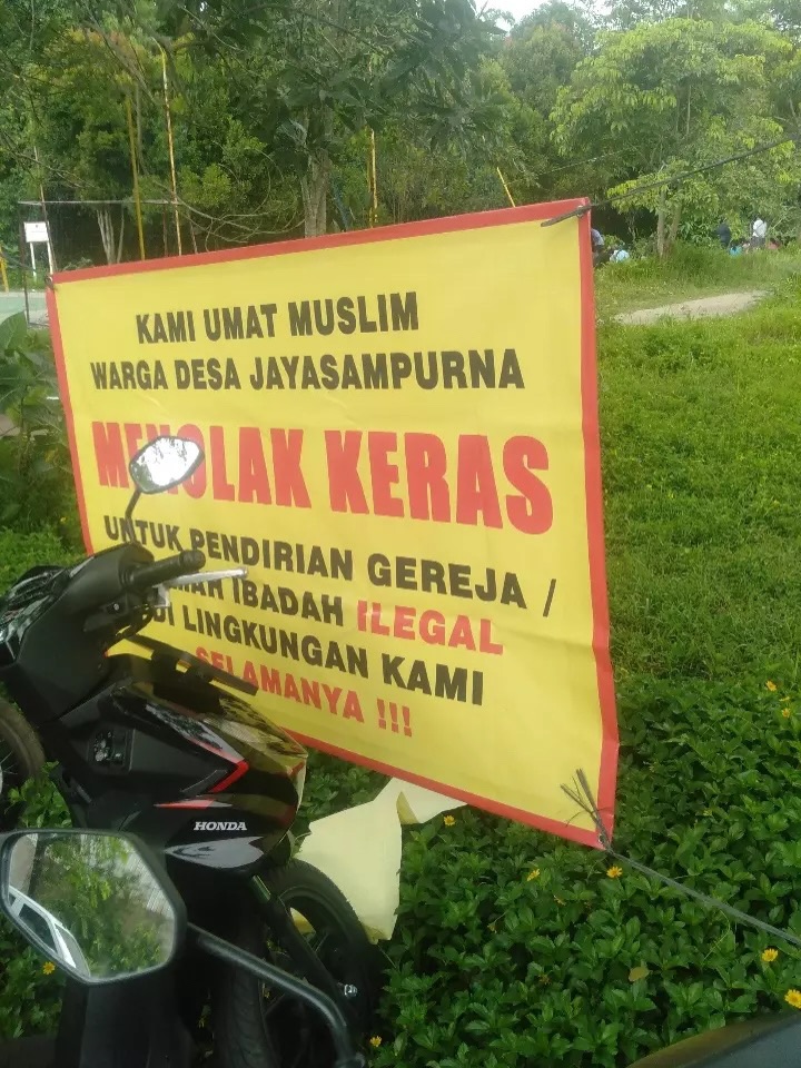 Pelarangan Ibadah Gereja HKBP Grand Cikarang Bekasi
